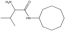 2-amino-N-cyclooctyl-3-methylbutanamide Struktur