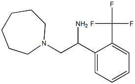 2-azepan-1-yl-1-[2-(trifluoromethyl)phenyl]ethanamine Struktur