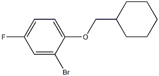 2-bromo-1-(cyclohexylmethoxy)-4-fluorobenzene Struktur