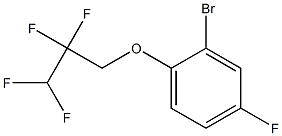 2-bromo-4-fluoro-1-(2,2,3,3-tetrafluoropropoxy)benzene Struktur