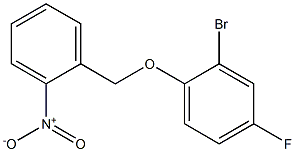 2-bromo-4-fluoro-1-[(2-nitrobenzyl)oxy]benzene Struktur