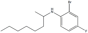 2-bromo-4-fluoro-N-(octan-2-yl)aniline Struktur