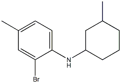 2-bromo-4-methyl-N-(3-methylcyclohexyl)aniline Struktur