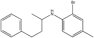 2-bromo-4-methyl-N-(4-phenylbutan-2-yl)aniline Struktur