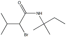 2-bromo-N-(1,1-dimethylpropyl)-3-methylbutanamide Struktur