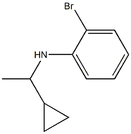 2-bromo-N-(1-cyclopropylethyl)aniline Struktur