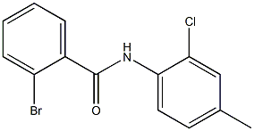 2-bromo-N-(2-chloro-4-methylphenyl)benzamide Struktur