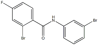 2-bromo-N-(3-bromophenyl)-4-fluorobenzamide Struktur