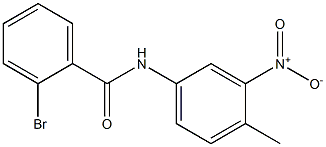 2-bromo-N-(4-methyl-3-nitrophenyl)benzamide Struktur