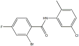 2-bromo-N-(5-chloro-2-methylphenyl)-4-fluorobenzamide Struktur