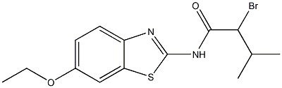 2-bromo-N-(6-ethoxy-1,3-benzothiazol-2-yl)-3-methylbutanamide Struktur