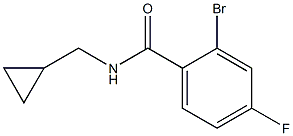 2-bromo-N-(cyclopropylmethyl)-4-fluorobenzamide Struktur