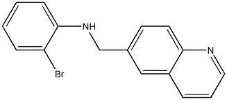 2-bromo-N-(quinolin-6-ylmethyl)aniline Struktur