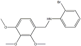 2-bromo-N-[(2,3,4-trimethoxyphenyl)methyl]aniline Struktur