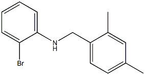 2-bromo-N-[(2,4-dimethylphenyl)methyl]aniline Struktur