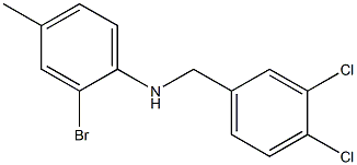 2-bromo-N-[(3,4-dichlorophenyl)methyl]-4-methylaniline Struktur