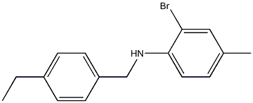 2-bromo-N-[(4-ethylphenyl)methyl]-4-methylaniline Struktur