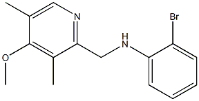 2-bromo-N-[(4-methoxy-3,5-dimethylpyridin-2-yl)methyl]aniline Struktur