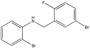 2-bromo-N-[(5-bromo-2-fluorophenyl)methyl]aniline Struktur