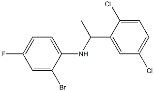 2-bromo-N-[1-(2,5-dichlorophenyl)ethyl]-4-fluoroaniline Struktur