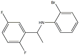 2-bromo-N-[1-(2,5-difluorophenyl)ethyl]aniline Struktur