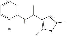 2-bromo-N-[1-(2,5-dimethylthiophen-3-yl)ethyl]aniline Struktur