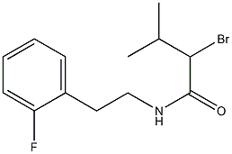 2-bromo-N-[2-(2-fluorophenyl)ethyl]-3-methylbutanamide Struktur