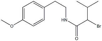 2-bromo-N-[2-(4-methoxyphenyl)ethyl]-3-methylbutanamide Struktur