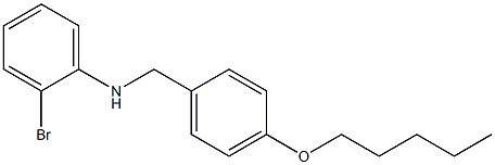 2-bromo-N-{[4-(pentyloxy)phenyl]methyl}aniline Struktur