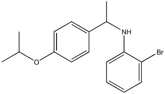 2-bromo-N-{1-[4-(propan-2-yloxy)phenyl]ethyl}aniline Struktur