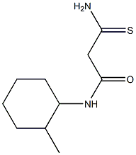 2-carbamothioyl-N-(2-methylcyclohexyl)acetamide Struktur