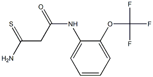 2-carbamothioyl-N-[2-(trifluoromethoxy)phenyl]acetamide Struktur