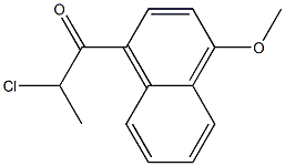 2-chloro-1-(4-methoxynaphthalen-1-yl)propan-1-one Struktur