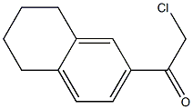 2-chloro-1-(5,6,7,8-tetrahydronaphthalen-2-yl)ethan-1-one Struktur