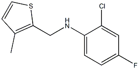 2-chloro-4-fluoro-N-[(3-methylthiophen-2-yl)methyl]aniline Struktur