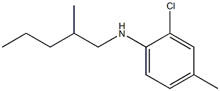 2-chloro-4-methyl-N-(2-methylpentyl)aniline Struktur