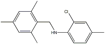 2-chloro-4-methyl-N-[(2,4,6-trimethylphenyl)methyl]aniline Struktur