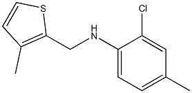 2-chloro-4-methyl-N-[(3-methylthiophen-2-yl)methyl]aniline Struktur