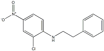 2-chloro-4-nitro-N-(2-phenylethyl)aniline Struktur