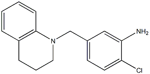 2-chloro-5-(1,2,3,4-tetrahydroquinolin-1-ylmethyl)aniline Struktur