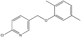 2-chloro-5-(2,5-dimethylphenoxymethyl)pyridine Struktur