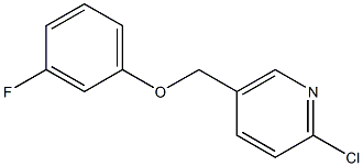 2-chloro-5-(3-fluorophenoxymethyl)pyridine Struktur