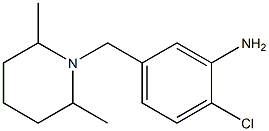 2-chloro-5-[(2,6-dimethylpiperidin-1-yl)methyl]aniline Struktur