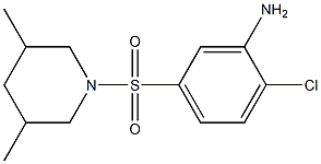 2-chloro-5-[(3,5-dimethylpiperidine-1-)sulfonyl]aniline Struktur