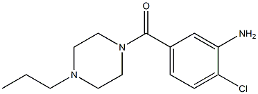 2-chloro-5-[(4-propylpiperazin-1-yl)carbonyl]aniline Struktur