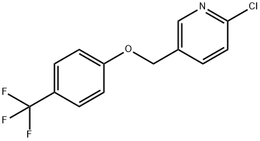 2-chloro-5-[4-(trifluoromethyl)phenoxymethyl]pyridine Struktur