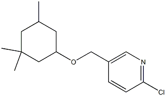 2-chloro-5-{[(3,3,5-trimethylcyclohexyl)oxy]methyl}pyridine Struktur