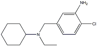 2-chloro-5-{[cyclohexyl(ethyl)amino]methyl}aniline Struktur