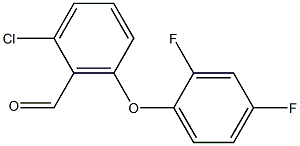 2-chloro-6-(2,4-difluorophenoxy)benzaldehyde Struktur