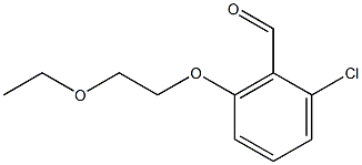 2-chloro-6-(2-ethoxyethoxy)benzaldehyde Struktur